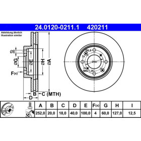 ATE Brzdový kotouč větraný Ø252mm 24.0120-0211.1_thumb2