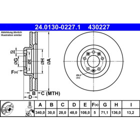 ATE Brzdový kotouč větraný Ø340mm 24.0130-0227.1_thumb2