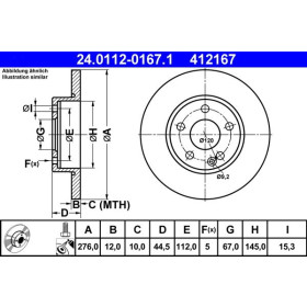 ATE Brzdový kotouč plný Ø276mm 24.0112-0167.1_thumb2