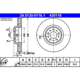 ATE Brzdový kotouč větraný Ø336mm 24.0130-0116.1_thumb2