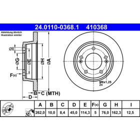 ATE Brzdový kotouč plný Ø262mm 24.0110-0368.1_thumb2