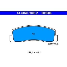 ATE Sada brzdových doštiček 13.0460-8006.2_thumb2
