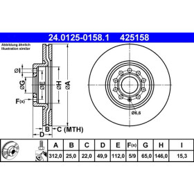 ATE Brzdový kotouč větraný Ø312mm 24.0125-0158.1_thumb2