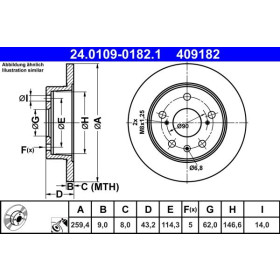 ATE Brzdový kotouč plný Ø259mm 24.0109-0182.1_thumb2