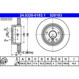 ATE Brzdový kotouč větraný Ø320mm 24.0320-0183.1_thumb2