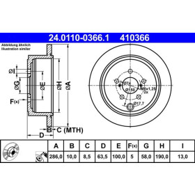 ATE Brzdový kotouč plný Ø286mm 24.0110-0366.1_thumb2