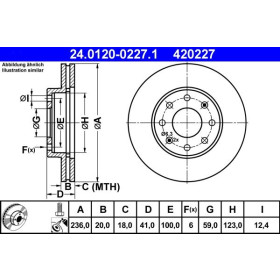 ATE Brzdový kotouč větraný Ø236mm 24.0120-0227.1_thumb2