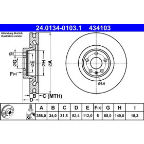 ATE Brzdový kotouč větraný Ø356mm 24.0134-0103.1_thumb2