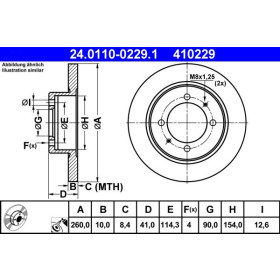 ATE Brzdový kotouč plný Ø260mm 24.0110-0229.1_thumb2