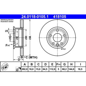 ATE Brzdový kotouč plný Ø282mm 24.0118-0105.1_thumb2