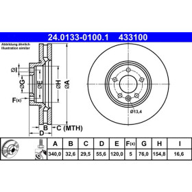 ATE Brzdový kotouč větraný Ø340mm 24.0133-0100.1_thumb2