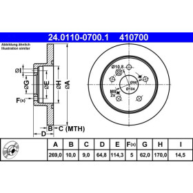 ATE Brzdový kotouč plný Ø269mm 24.0110-0700.1_thumb2