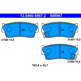 ATE Sada brzdových doštiček 13.0460-5967.2_thumb2