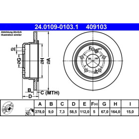 ATE Brzdový kotouč plný Ø278mm 24.0109-0103.1_thumb2