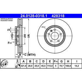 ATE Brzdový kotouč větraný Ø321,0mm 24.0128-0318.1_thumb2