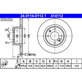 ATE Brzdový kotouč plný Ø276mm 24.0114-0112.1_thumb2