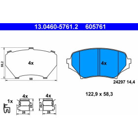 ATE Sada brzdových doštiček 13.0460-5761.2_thumb2