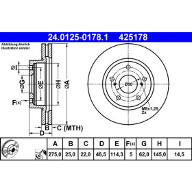 ATE Brzdový kotouč větraný Ø275mm 24.0125-0178.1_thumb2