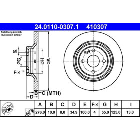 ATE Brzdový kotouč plný Ø276mm 24.0110-0307.1_thumb2