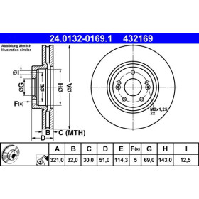 ATE Brzdový kotouč větraný Ø321mm 24.0132-0169.1_thumb2