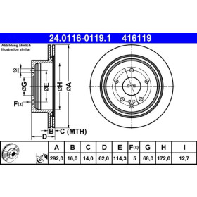 ATE Brzdový kotouč větraný Ø292mm 24.0116-0119.1_thumb2