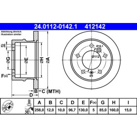 ATE Brzdový kotouč plný Ø258mm 24.0112-0142.1_thumb2