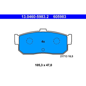 ATE Sada brzdových doštiček 13.0460-5983.2_thumb2