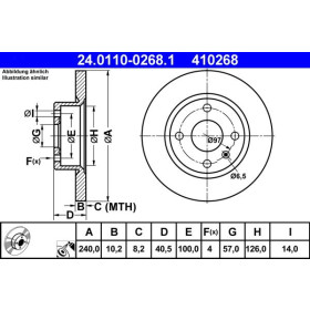 ATE Brzdový kotouč plný Ø240mm 24.0110-0268.1_thumb2