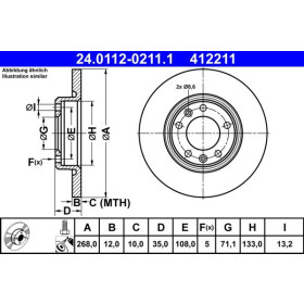 ATE Brzdový kotouč plný Ø268mm 24.0112-0211.1_thumb2