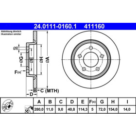 ATE Brzdový kotouč plný Ø280mm 24.0111-0160.1_thumb2