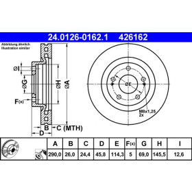 ATE Brzdový kotouč větraný Ø290mm 24.0126-0162.1_thumb2