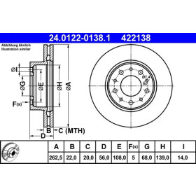 ATE Brzdový kotouč větraný Ø263mm 24.0122-0138.1_thumb2