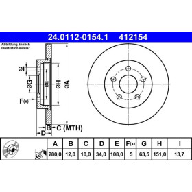 ATE Brzdový kotouč plný Ø280mm 24.0112-0154.1_thumb2