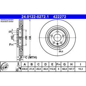 ATE Brzdový kotouč větraný Ø330mm 24.0122-0272.1_thumb2