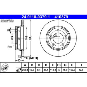 ATE Brzdový kotouč plný Ø262mm 24.0110-0379.1_thumb2