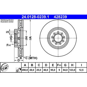 ATE Brzdový kotouč větraný Ø290mm 24.0128-0239.1_thumb2