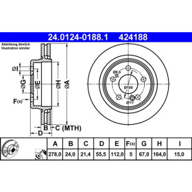 ATE Brzdový kotouč větraný Ø278mm 24.0124-0188.1_thumb2