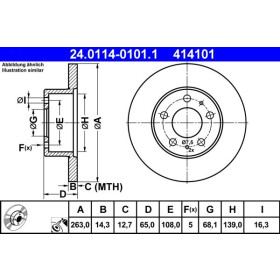 ATE Brzdový kotouč plný Ø263mm 24.0114-0101.1_thumb2