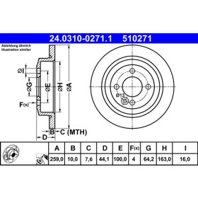 ATE Brzdový kotouč plný Ø259mm 24.0310-0271.1_thumb2