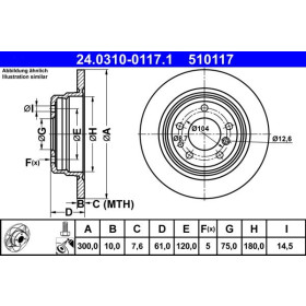 ATE Brzdový kotouč plný Ø300mm 24.0310-0117.1_thumb2