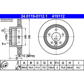 ATE Brzdový kotouč větraný Ø294mm 24.0119-0112.1_thumb2