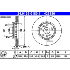 ATE Brzdový kotouč větraný Ø280mm 24.0126-0180.1_thumb2