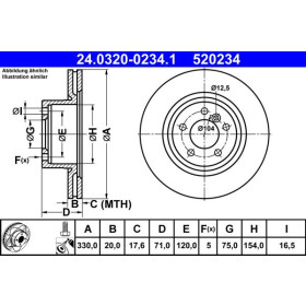 ATE Brzdový kotouč větraný Ø330mm 24.0320-0234.1_thumb2