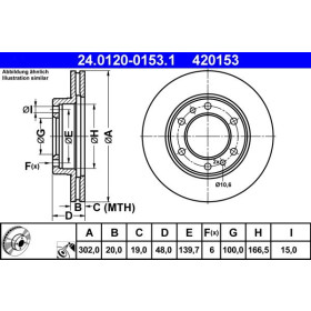 ATE Brzdový kotouč větraný Ø302mm 24.0120-0153.1_thumb2