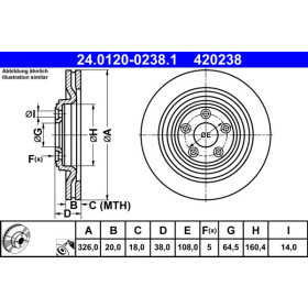 ATE Brzdový kotouč větraný Ø326mm 24.0120-0238.1_thumb2