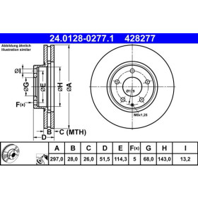 ATE Brzdový kotouč větraný Ø297mm 24.0128-0277.1_thumb2