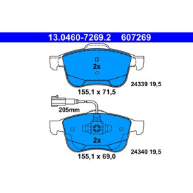ATE Sada brzdových doštiček 13.0460-7269.2_thumb2