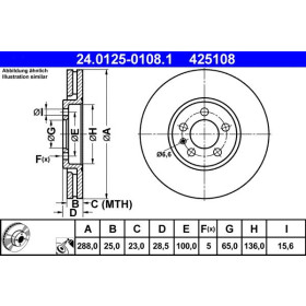 ATE Brzdový kotouč větraný Ø288mm 24.0125-0108.1_thumb2