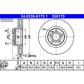 ATE Brzdový kotouč větraný Ø321mm 24.0330-0175.1_thumb2