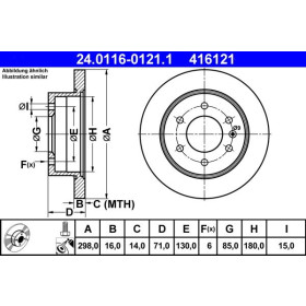 ATE Brzdový kotouč plný Ø298mm 24.0116-0121.1_thumb2